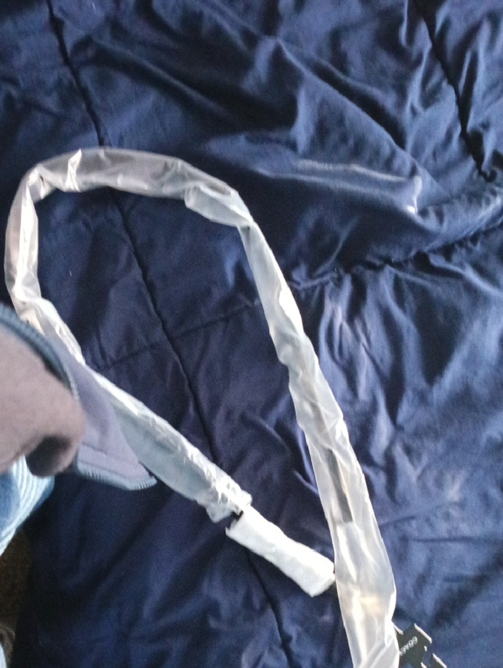 Coach Clear Plastic Wrapped Strap Belt - Transparent
